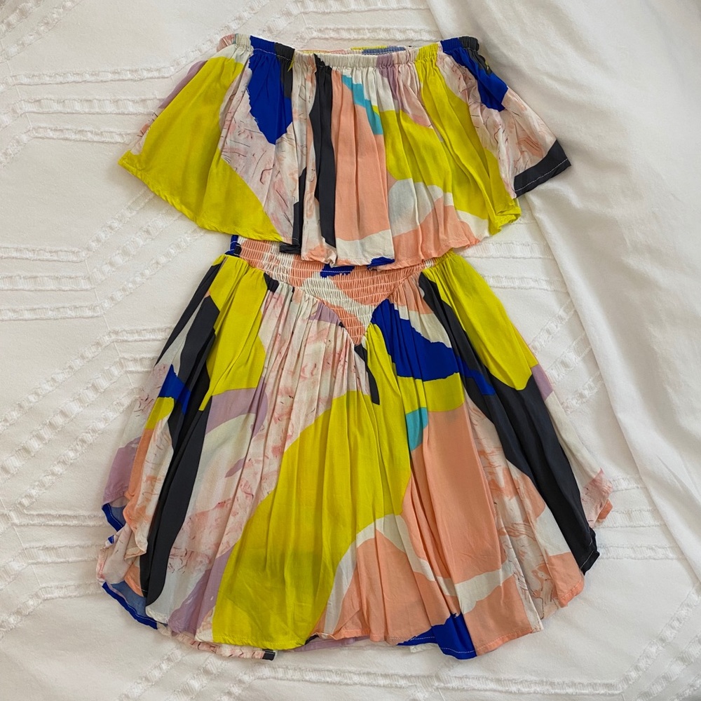 Strapless romper